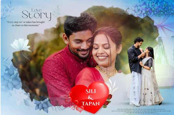 thumbnail Pre wedding flex banner PSD template 6x4 and 8x4 feet